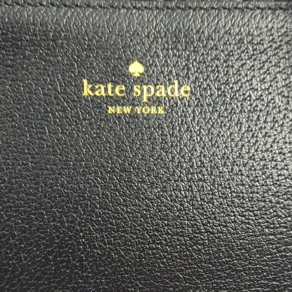 Kate Spade Fordham Court Marielle black leather satchel with lace cutout trim - Picture 8 of 16